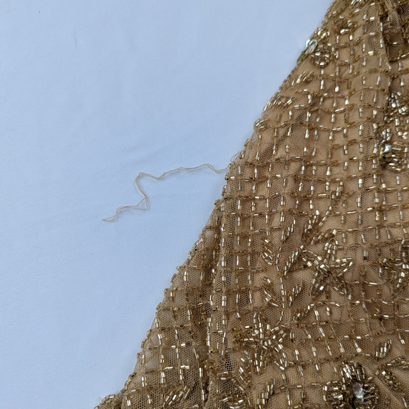 Mac Duggal Gold Long Sleeve Gown - Picture 7 of 14